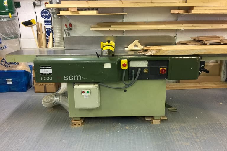 SCM Planer installed at benchspace open access wood workshop